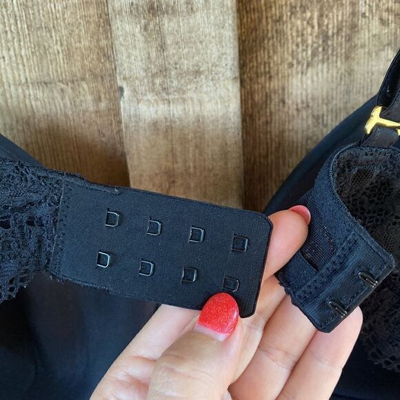 Soma Embraceable Enchanting Lace Demi Bra- black - Picture 6 of 9